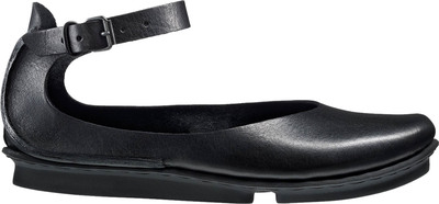 trippen shoe ballerina black leather